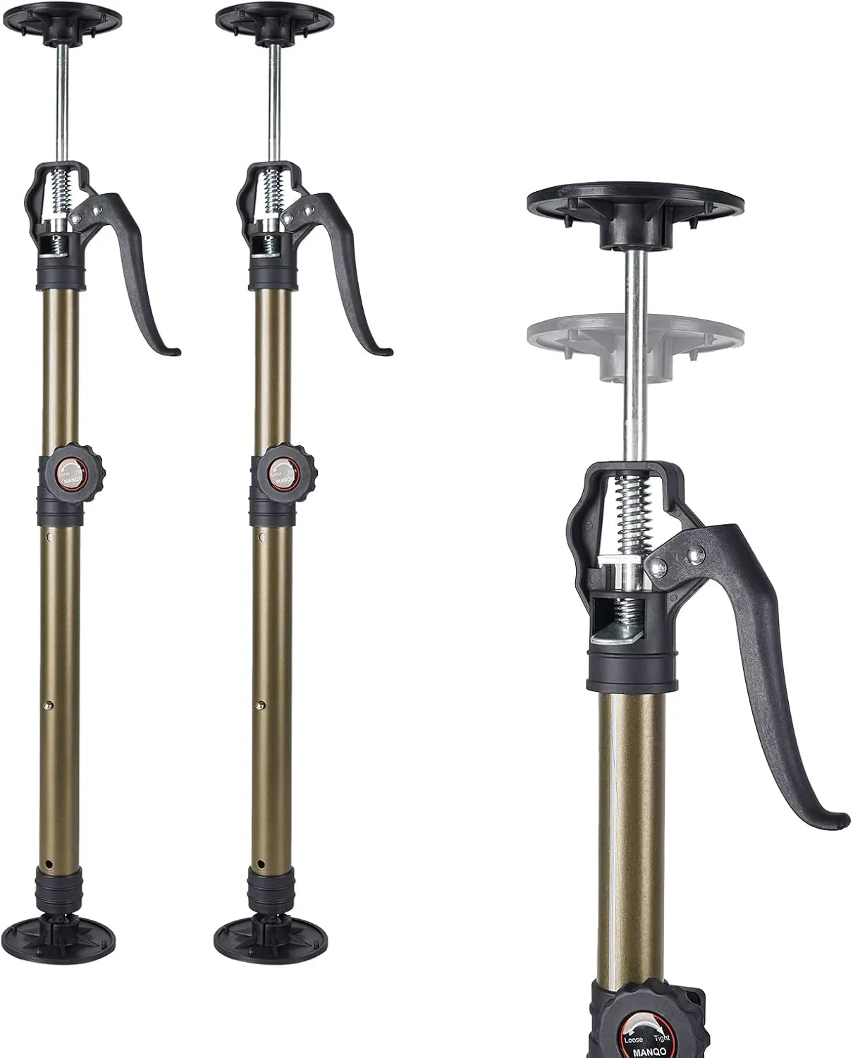 MANQO Adjustable Cabinet Jack Support Pole Set 49–110cm – 2 Piece 3rd Hand Support System