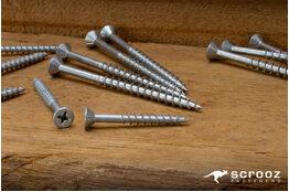 Multi Purpose Galvanised Screws 8G x 45mm – Trade Box of 500